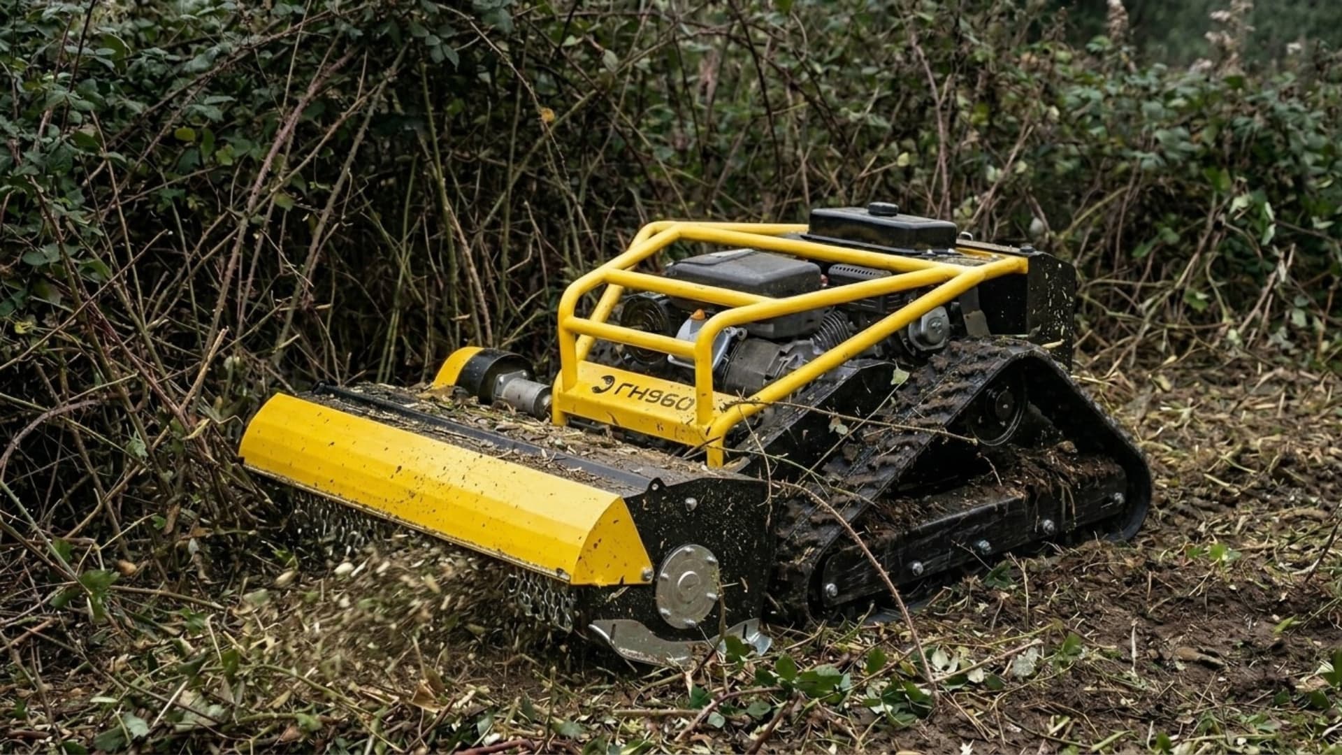 Broyage de ronciers