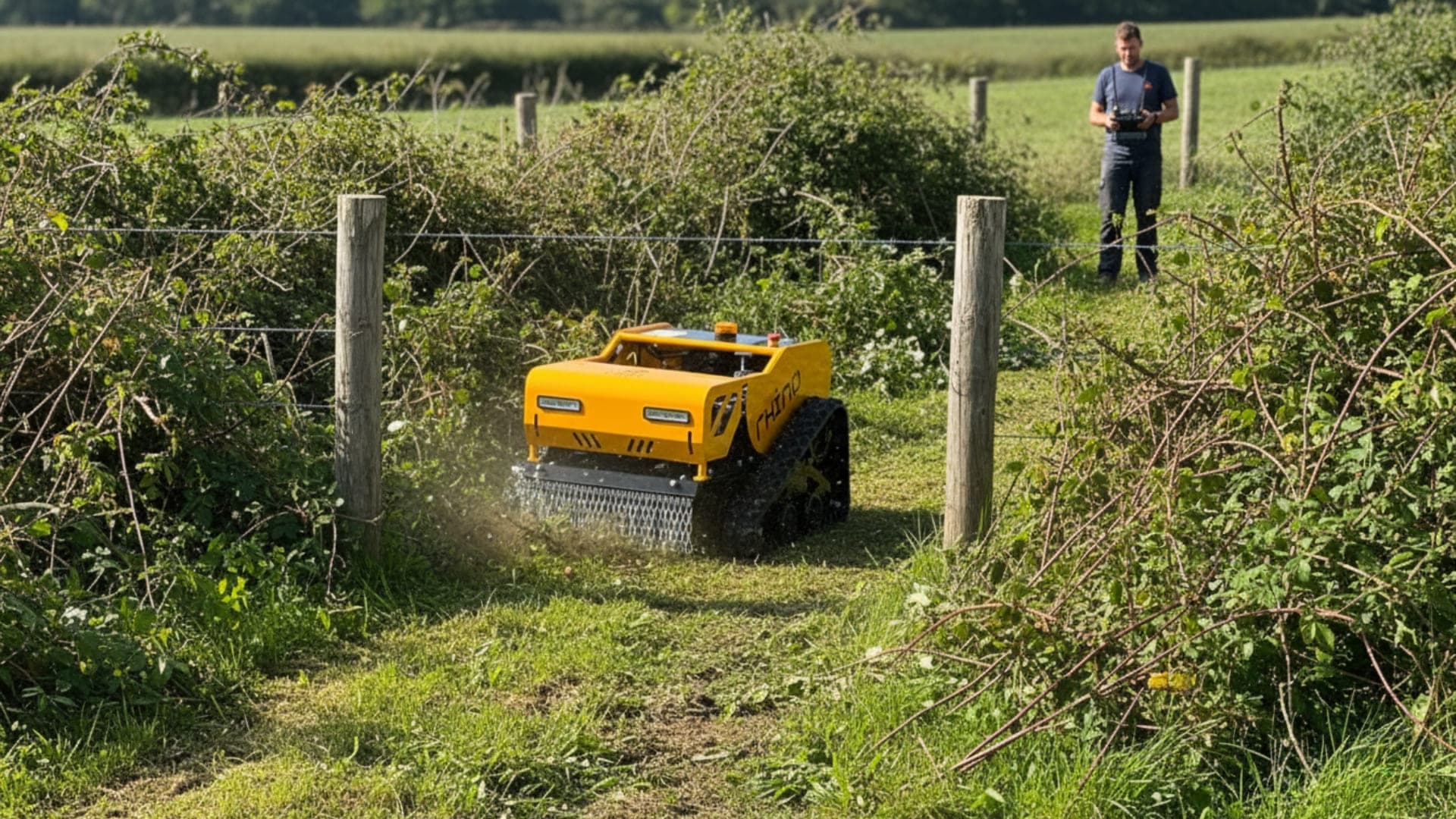 Entretien le long de clôtures